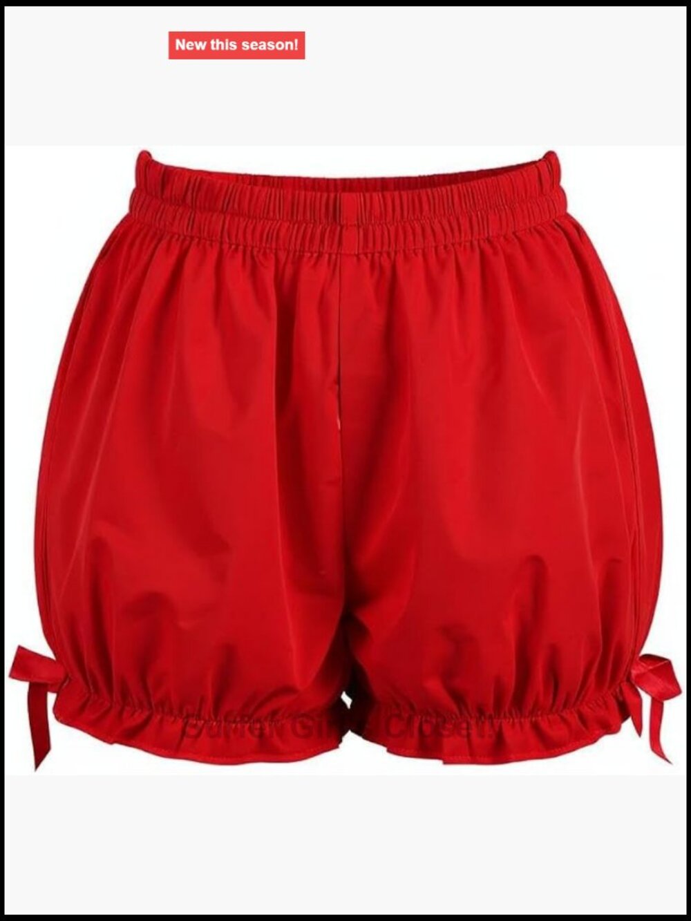 Victorian Steampunk Crepe Bloomers Shorts Renaissance Costume Womens